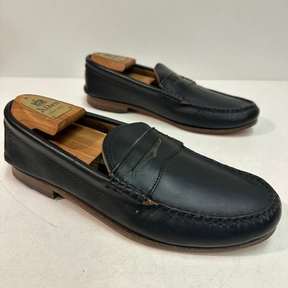 NWOT Quoddy True Penny Loafer Beefroll Pinch Black Made in Maine, USA Vibram 10 - Picture 4 of 11